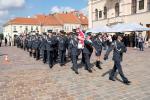 przemarsz pododdziału reprezentacyjnego Izby Administracji Skarbowej w Rzeszowie